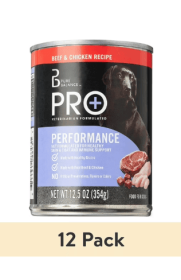 (12 pack) Pure Balance Pro+ Beef & Chicken Recipe Wet Dog Food for Performance, 12.5 oz Can