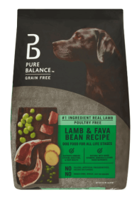Pure Balance Lamb & Fava Bean Recipe Dry Dog Food, Grain-Free, 24 lbs